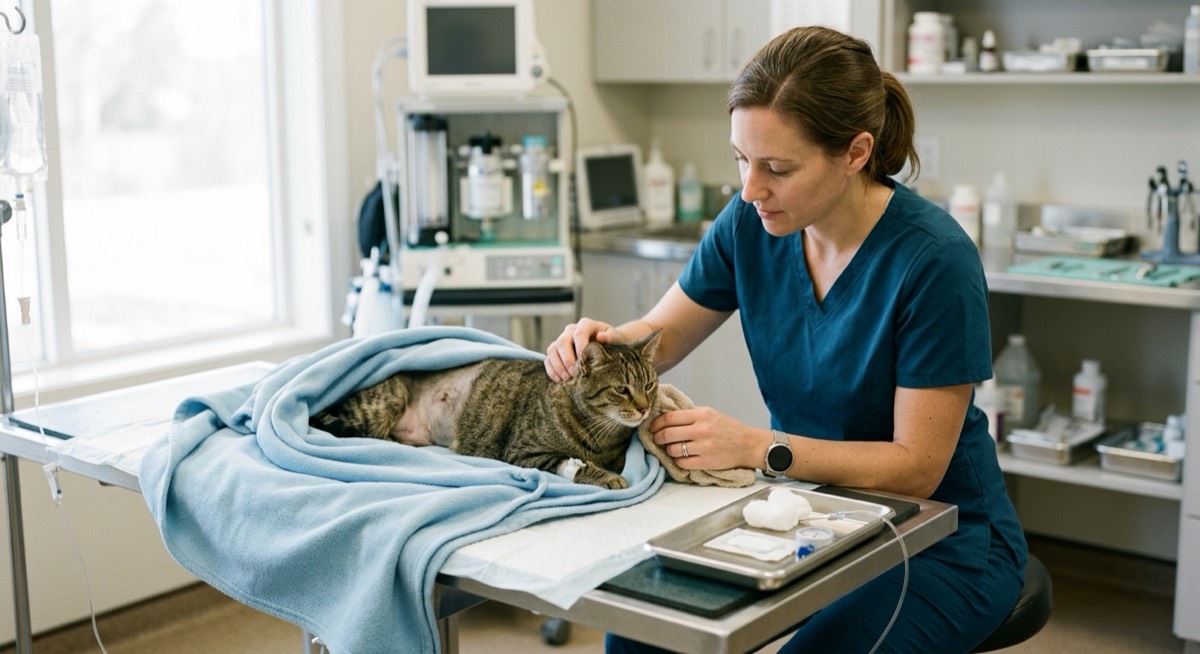 Esterilizar a la gata: ventajas, precio y postoperatorio