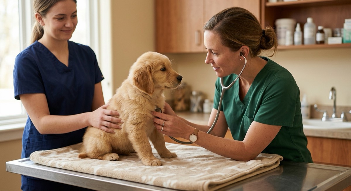 Cachorro recién llegado a casa: primera visita al veterinario